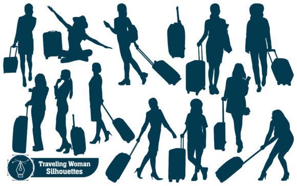 Download Woman Traveling for Adventure Silhouette - Adventure Collection
