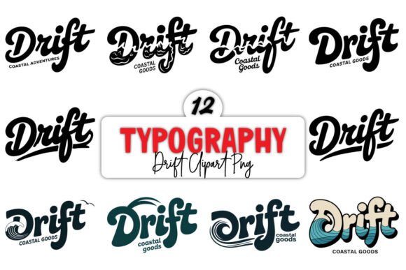 Download Drift Typography PNG Bundle - Typography Collection