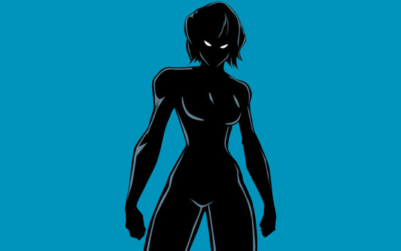 Download Superheroine Battle Mode No Cape Silhoue - Premium Bundle