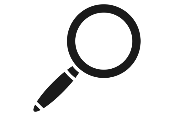 Download Loupe Icon. Black Optical Device Silhoue - Premium Resources