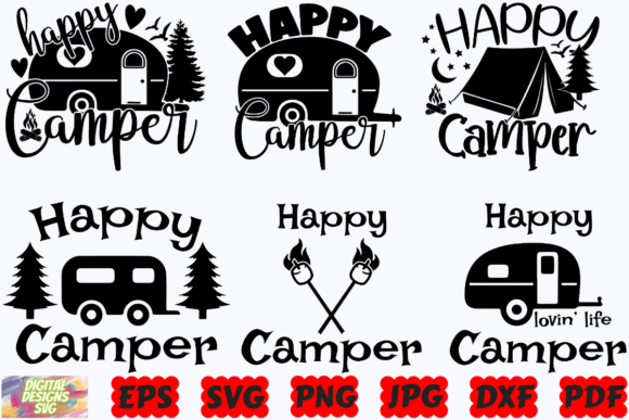 Download Happy Camper SVG | Camping SVG|Adventure - Premium Resources