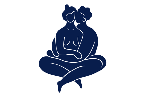 Download Couple Tenderness. Loving People Silhoue - Premium Resources